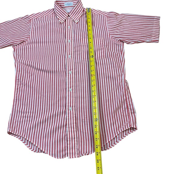 Vintage House‎ of Walsh Sanforized 60s Button Down Red Stripe Short Sleeve M - Picture 7 of 10